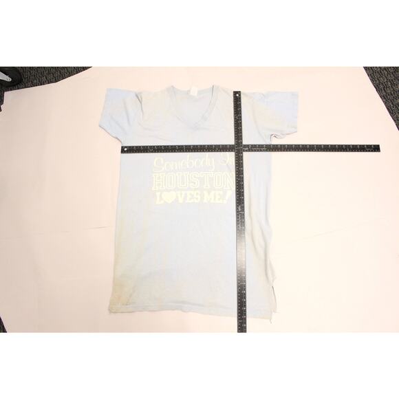 Vintage Somebody In Houston Loves Me Night T Shirt Large - Picture 5 of 7